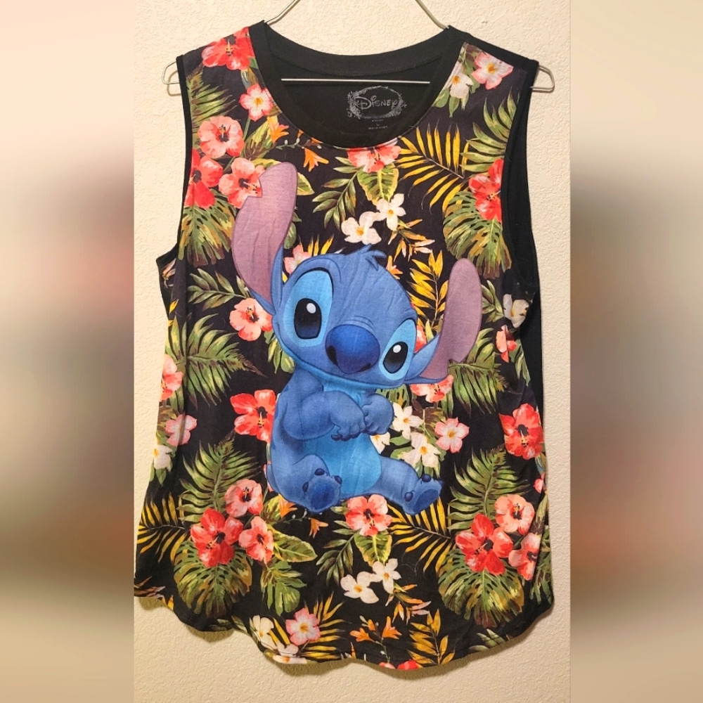 Disney Stitch Floral Tank